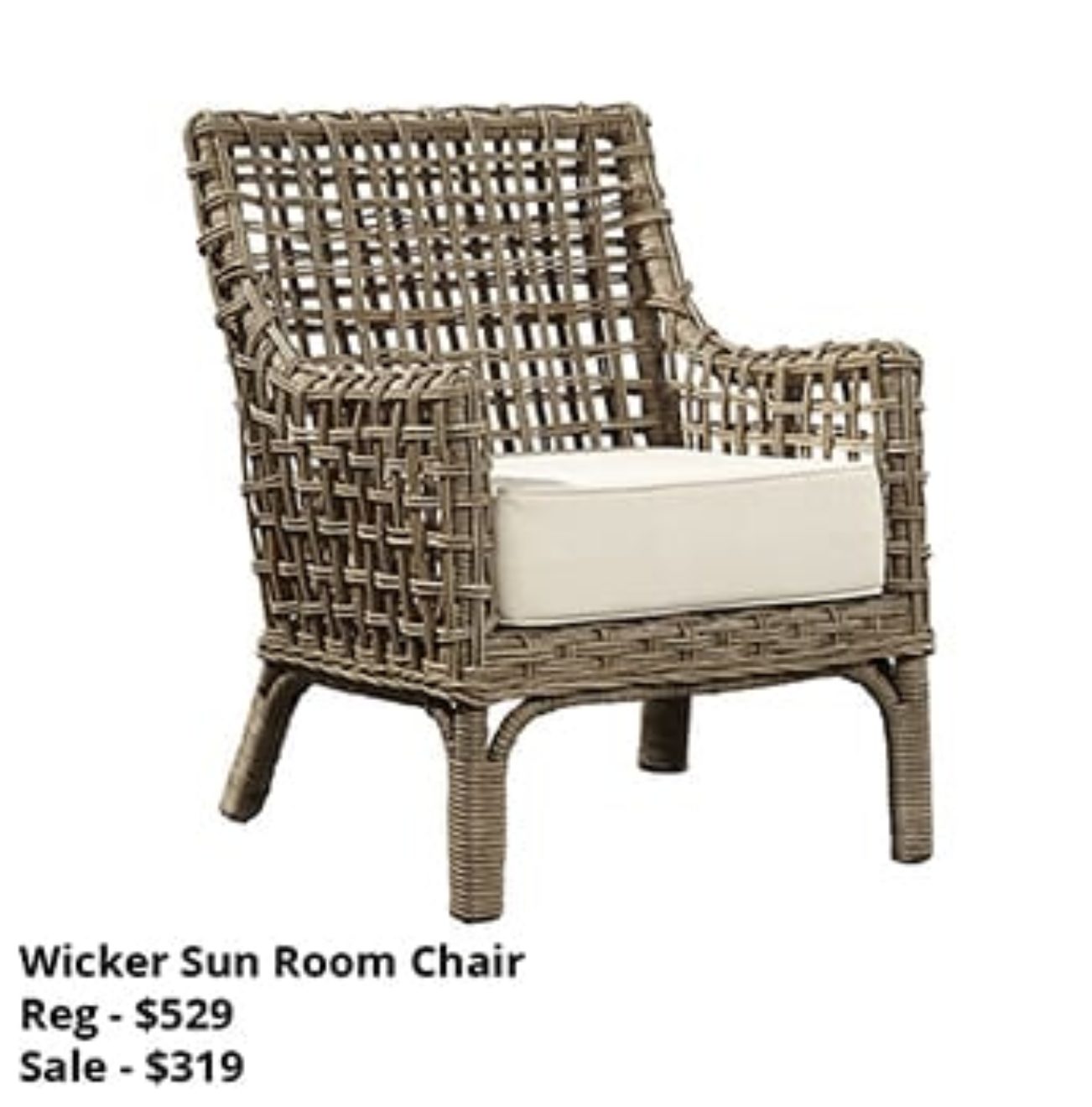 Wicker Sun Room Chair