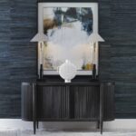 Tambour Cabinet – Black Ceruse - Uttermost