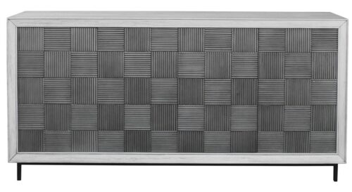 Checkerboard 4 Door Cabinet - Uttermost